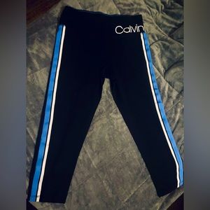 Calvin Klein Blue Stripe Leggings